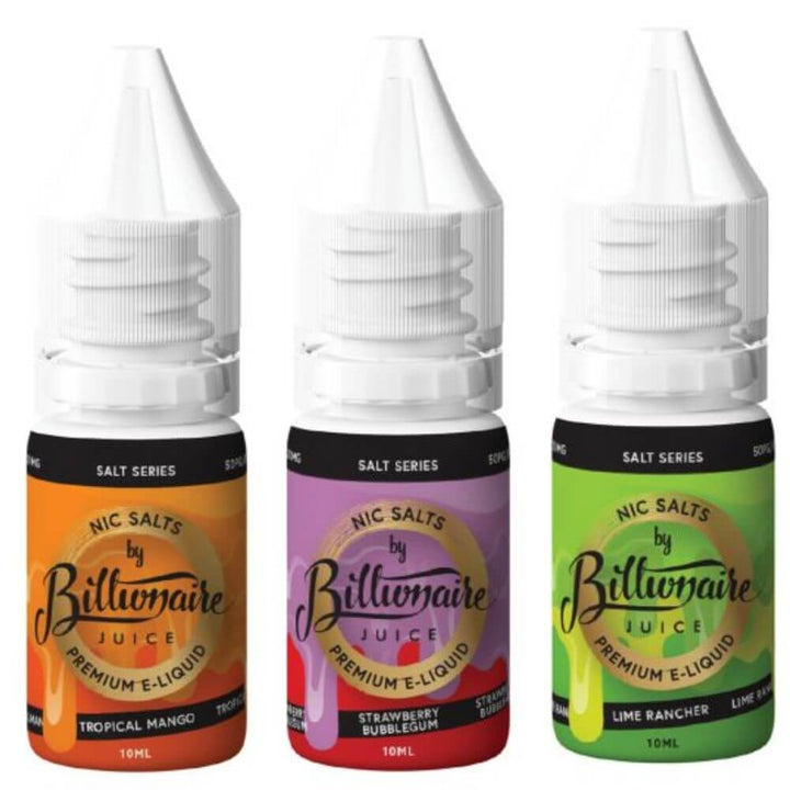 Pack of 10 Billonaire Juice 10ml Nic Salt - Vapeareawholesale