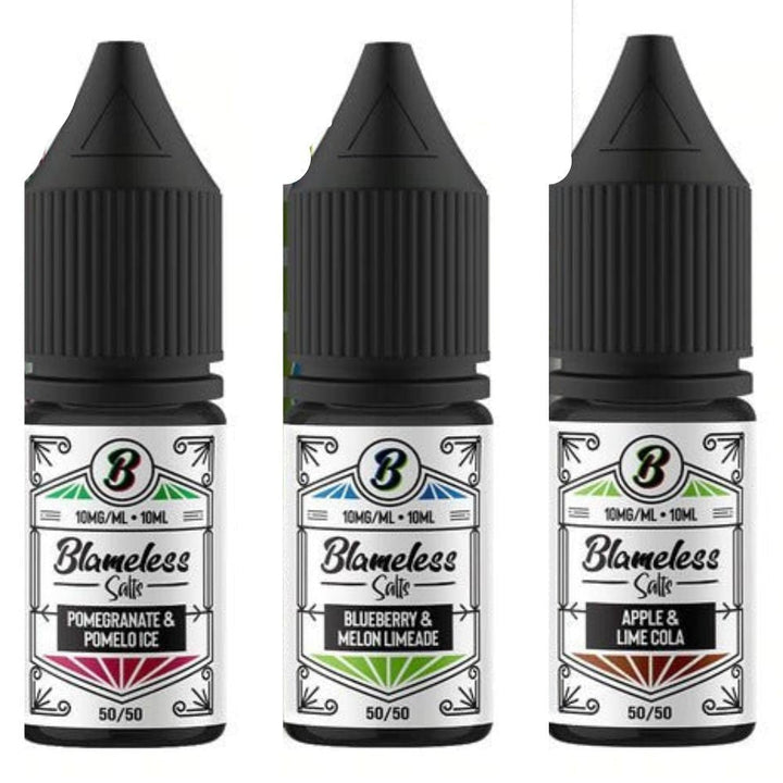 Pack of 10 Blameless Juice 10ml Nic Salt - Vapeareawholesale