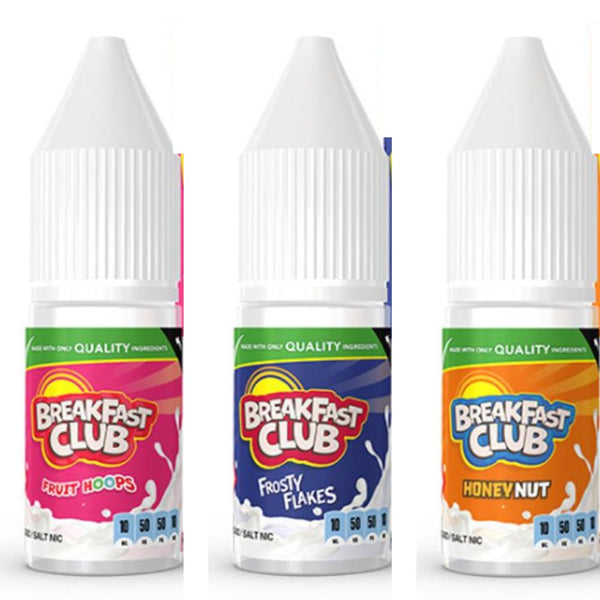 Pack of 10 Breakfast Club 10ml Nic Salt - Vapeareawholesale