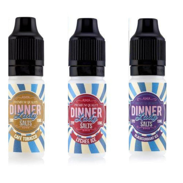 Pack of 10 Dinner Lady 10ml Nic Salts E-Liquid - Vapeareawholesale