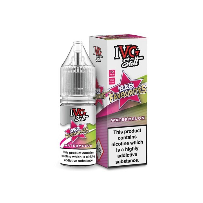 Pack of 10 IVG Salts 10ml IVG Bar Favourites - Vapewholesalesupplier