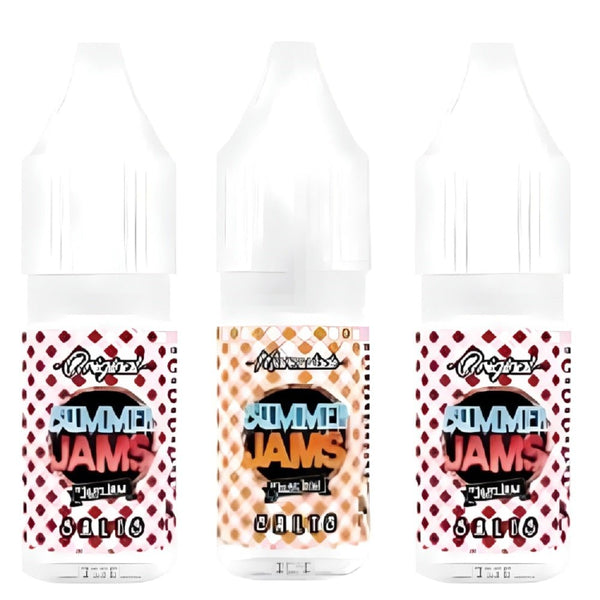 Pack of 10 Just Jam Summer Jams 10ML Nic Salt - Vapewholesalesupplier