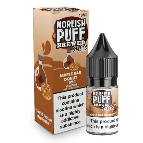 Pack of 10 Moreish Puff Brewed 10ml Nic Salt - Vapewholesalesupplier