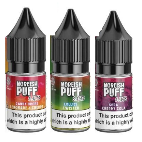 Pack of 10 Moreish Puff Original 10ml Nic Salt - Vapeareawholesale