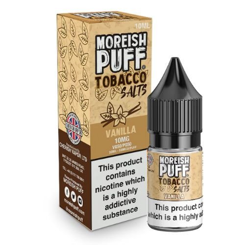 Pack Of 10 Moreish Puff Tobacco 10ml Nic Salt - Vapewholesalesupplier