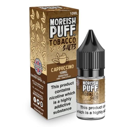 Pack Of 10 Moreish Puff Tobacco 10ml Nic Salt - Vapewholesalesupplier