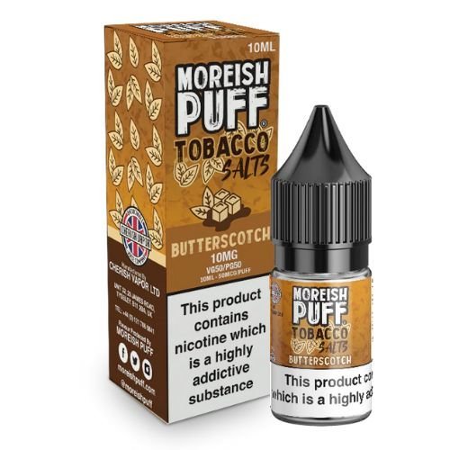 Pack Of 10 Moreish Puff Tobacco 10ml Nic Salt - Vapewholesalesupplier