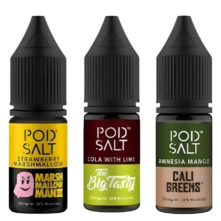 Pack of 10 Pod Salt Fusions 10ML Nic Salt - Vapewholesalesupplier