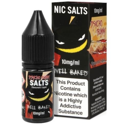 Pack of 10 Psycho Bunny 10ML Nic Salt - Vapewholesalesupplier