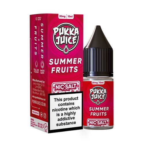 Pack of 10 Pukka Juice 10ML Nic Salt - Vapewholesalesupplier