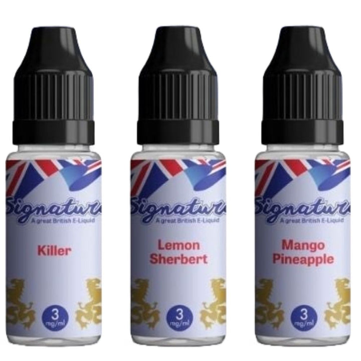 Pack of 10 Signature 10ml E-Liquid - Vapeareawholesale