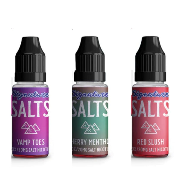 Pack of 10 Signature 10ML Nic Salt - Vapewholesalesupplier