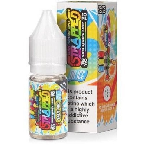 Pack of 10 Strapped On Ice 10ML Nic Salt - Vapewholesalesupplier