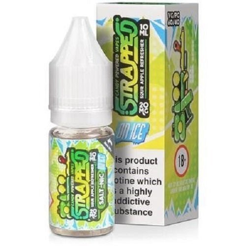 Pack of 10 Strapped On Ice 10ML Nic Salt - Vapewholesalesupplier