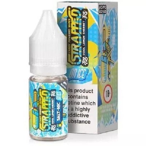 Pack of 10 Strapped On Ice 10ML Nic Salt - Vapewholesalesupplier