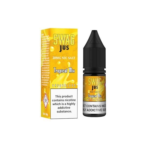 Pack of 10 Swag Jus Vapourless 10ML Nic Salt - Vapeareawholesale