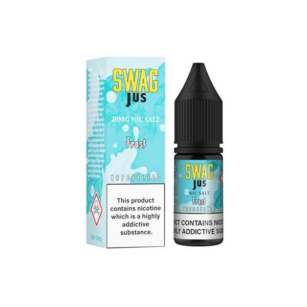 Pack of 10 Swag Jus Vapourless 10ML Nic Salt - Vapeareawholesale