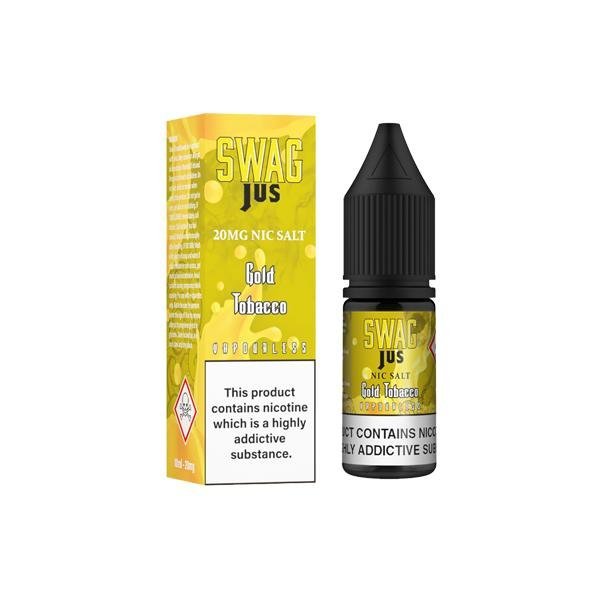 Pack of 10 Swag Jus Vapourless 10ML Nic Salt - Vapeareawholesale