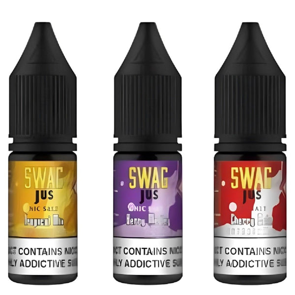 Pack of 10 Swag Jus Vapourless 10ML Nic Salt - Vapeareawholesale