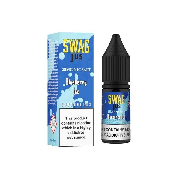 Pack of 10 Swag Jus Vapourless 10ML Nic Salt - Vapeareawholesale