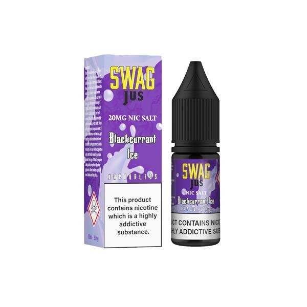 Pack of 10 Swag Jus Vapourless 10ML Nic Salt - Vapeareawholesale