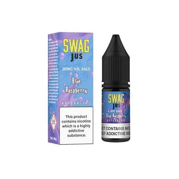 Pack of 10 Swag Jus Vapourless 10ML Nic Salt - Vapeareawholesale