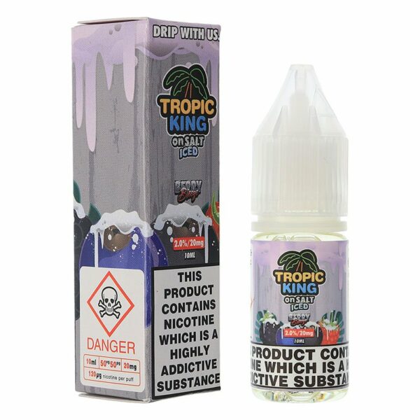 Pack of 10 Tropic King Iced 10ML Nic Salt - Vapewholesalesupplier