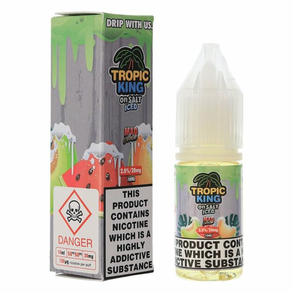 Pack of 10 Tropic King Iced 10ML Nic Salt - Vapewholesalesupplier