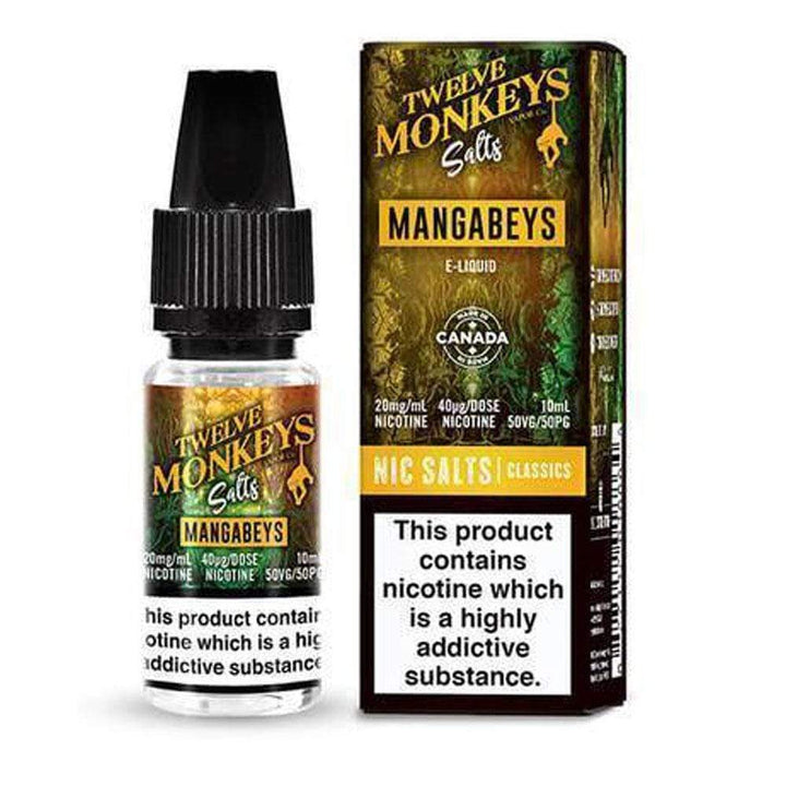 Pack of 10 Twelve Monkeys 10ML Nic Salt - Vapewholesalesupplier