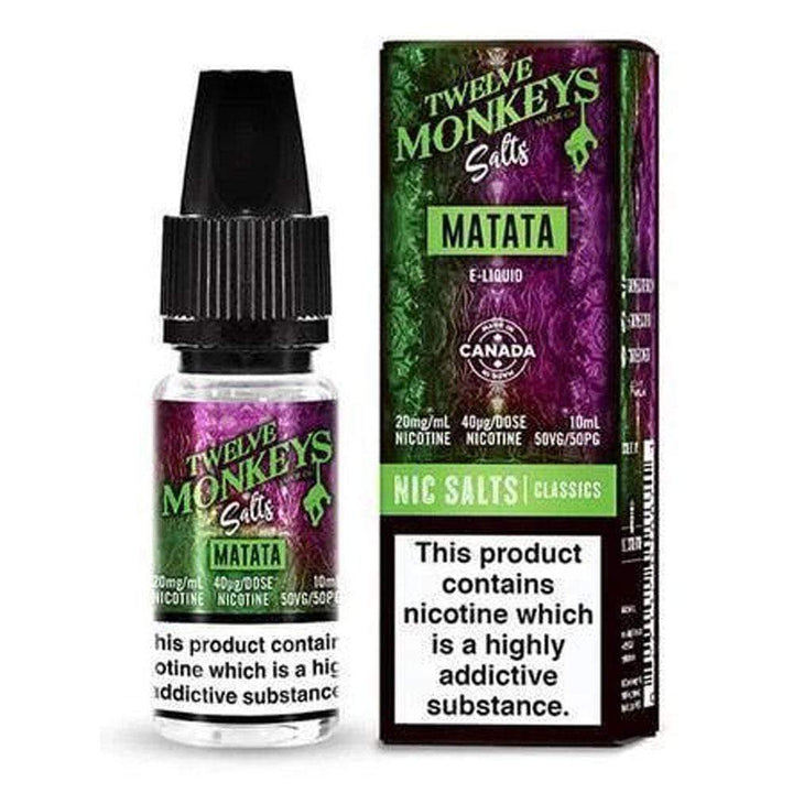 Pack of 10 Twelve Monkeys 10ML Nic Salt - Vapewholesalesupplier