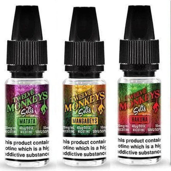 Pack of 10 Twelve Monkeys 10ML Nic Salt - Vapewholesalesupplier