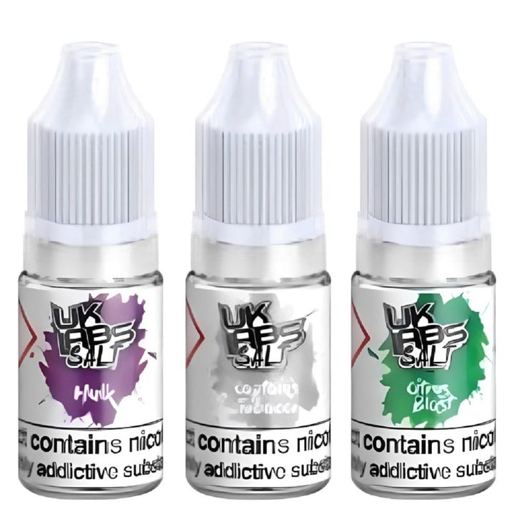 Pack of 10 UK Labs 10ML Nic Salt - Vapewholesalesupplier