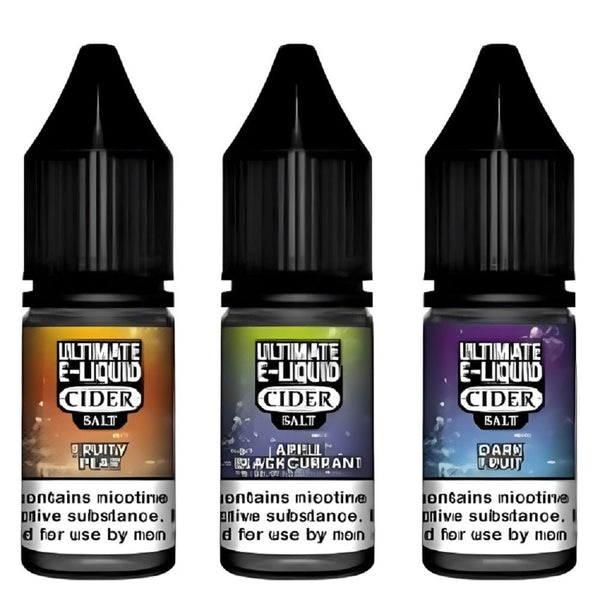 Pack of 10 Ultimate E-Liquid Cider 10ML Nic Salt - Vapewholesalesupplier