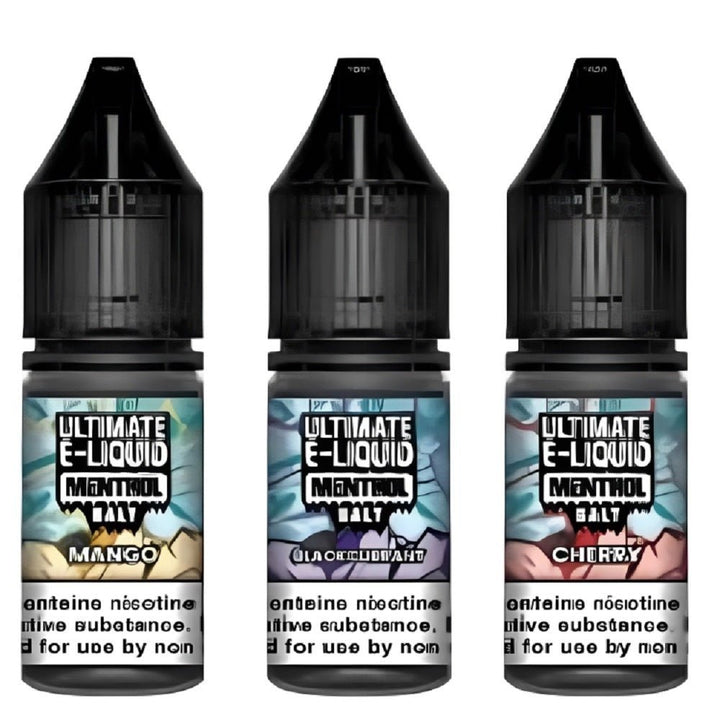 Pack of 10 Ultimate E-Liquid Menthol 10ML Nic Salt - Vapewholesalesupplier