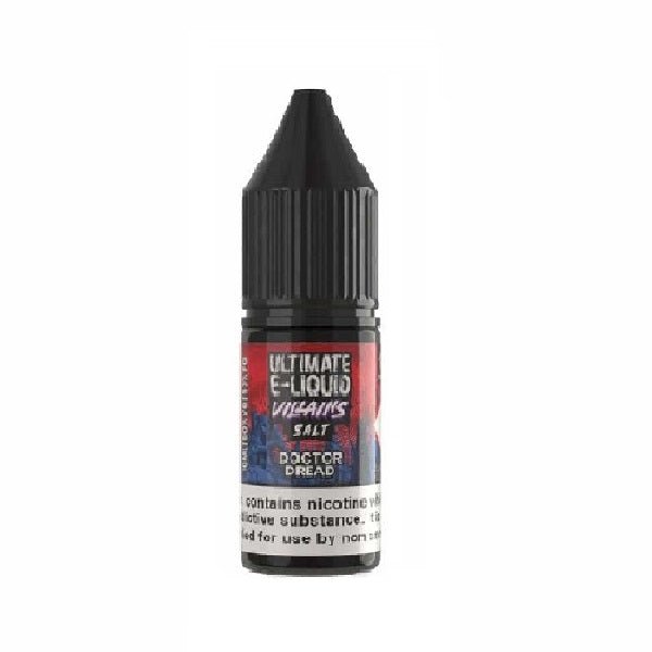 Pack of 10 Ultimate E-Liquid Villains 10ML Nic Salt - Vapeareawholesale