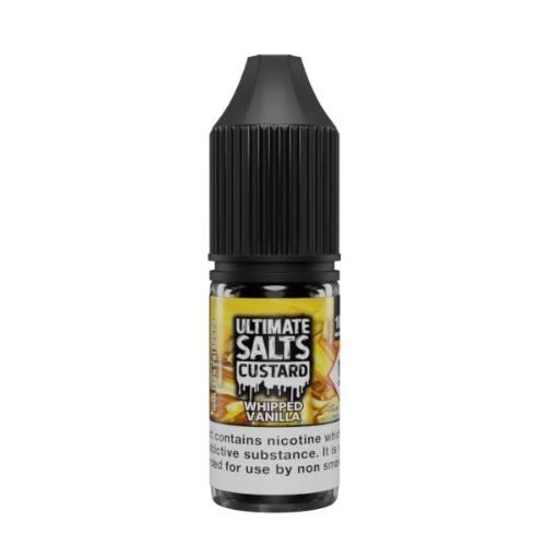 Pack of 10 Ultimate Salts Custard 10ML Nic Salt - Vapewholesalesupplier