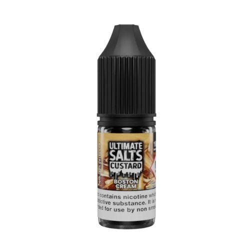 Pack of 10 Ultimate Salts Custard 10ML Nic Salt - Vapewholesalesupplier