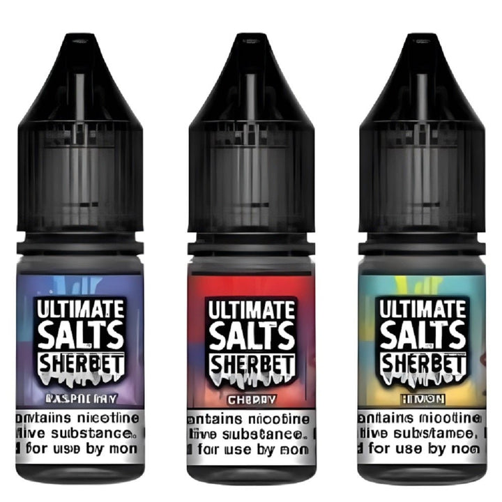 Pack of 10 Ultimate Salts Sherbet 10ML Nic Salt - Vapeareawholesale