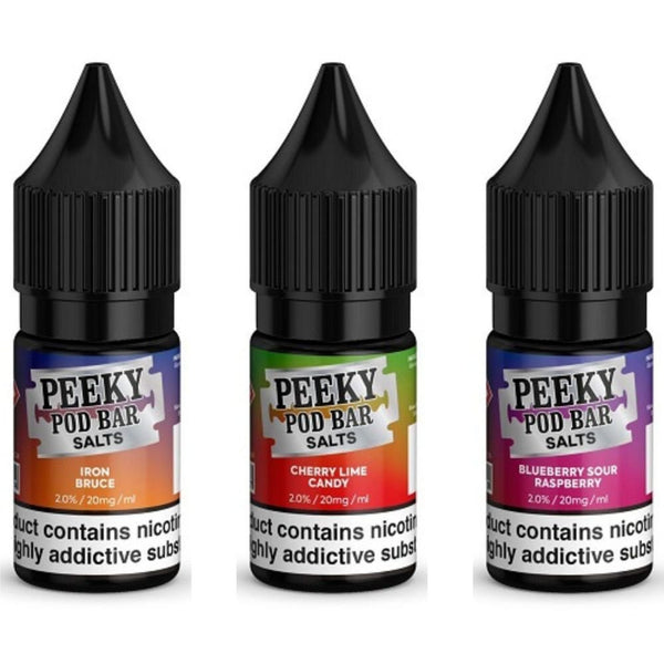 Peeky Pod Bar Salt 10ml Nic Salt E-Liquid - Pack of 10 - Vapewholesalesupplier