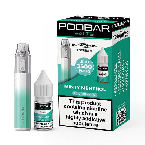 Podbar Salts + Innokin Endura S1 Pod Kit - Twin Pack - Vapeareawholesale