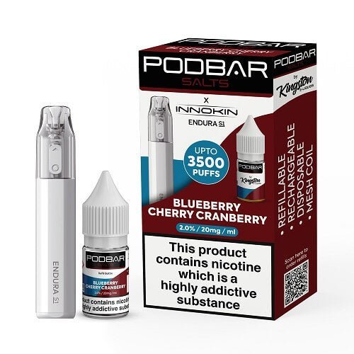 Podbar Salts + Innokin Endura S1 Pod Kit - Twin Pack - Vapeareawholesale