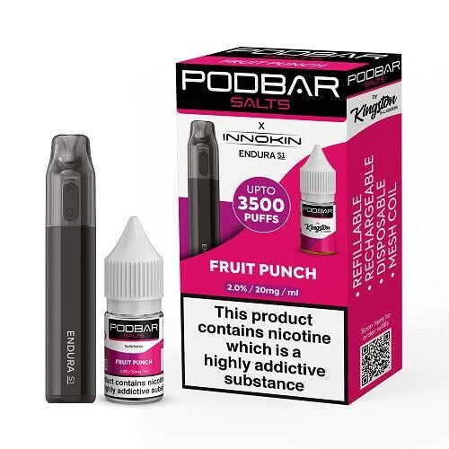 Podbar Salts + Innokin Endura S1 Pod Kit - Twin Pack - Vapeareawholesale