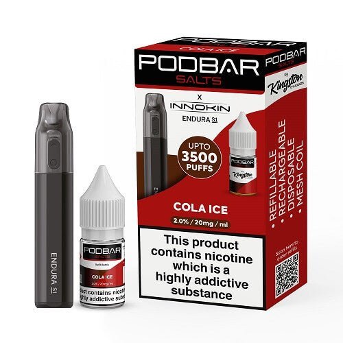 Podbar Salts + Innokin Endura S1 Pod Kit - Twin Pack - Vapeareawholesale