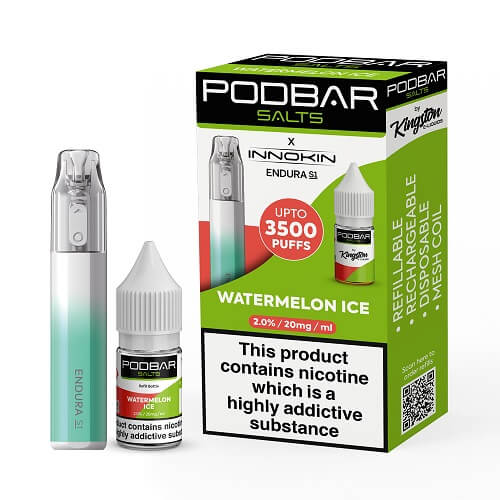 Podbar Salts + Innokin Endura S1 Pod Kit - Twin Pack - Vapeareawholesale