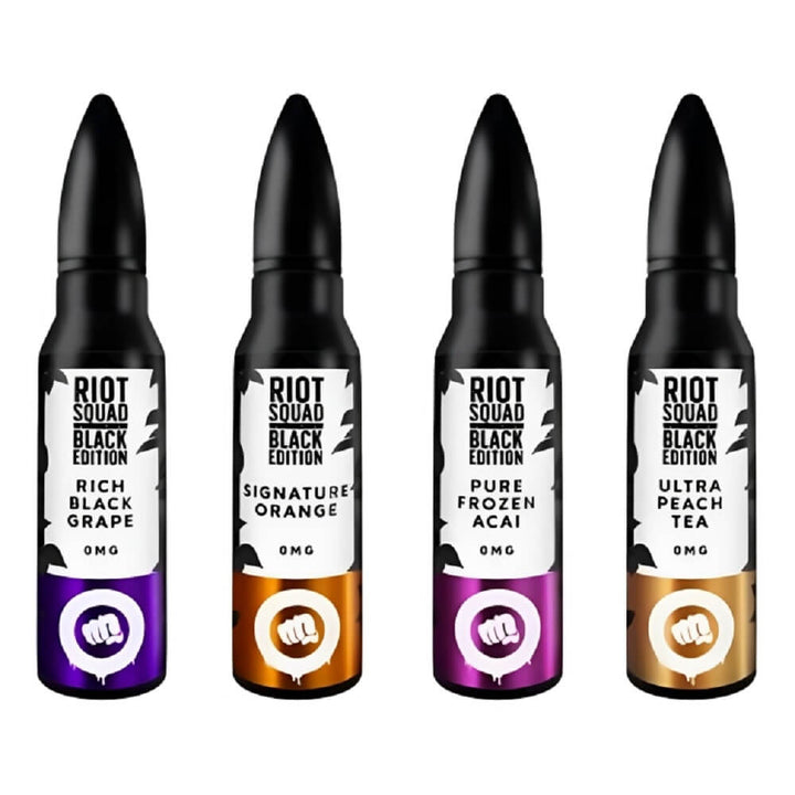 Riot Squad Black Edition Series 50ml Shortfill - Vapewholesalesupplier