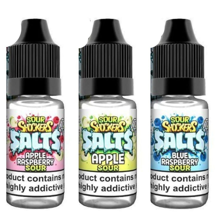 Sour Shockers 10ml Nic Salt - Pack of 5 - Vapeareawholesale