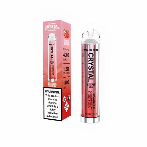 Super Crystal Xtreme Max 4000 Disposable Vape Box of 10 - Vapeareawholesale