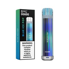 SVL OG600 Disposable Vape Pod Box of 10-Blue Ice Pop-vapeukwholesale