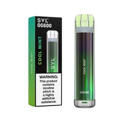 SVL OG600 Disposable Vape Pod Box of 10-Cool Mint-vapeukwholesale