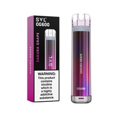 SVL OG600 Disposable Vape Pod Box of 10-Sakura Grape-vapeukwholesale